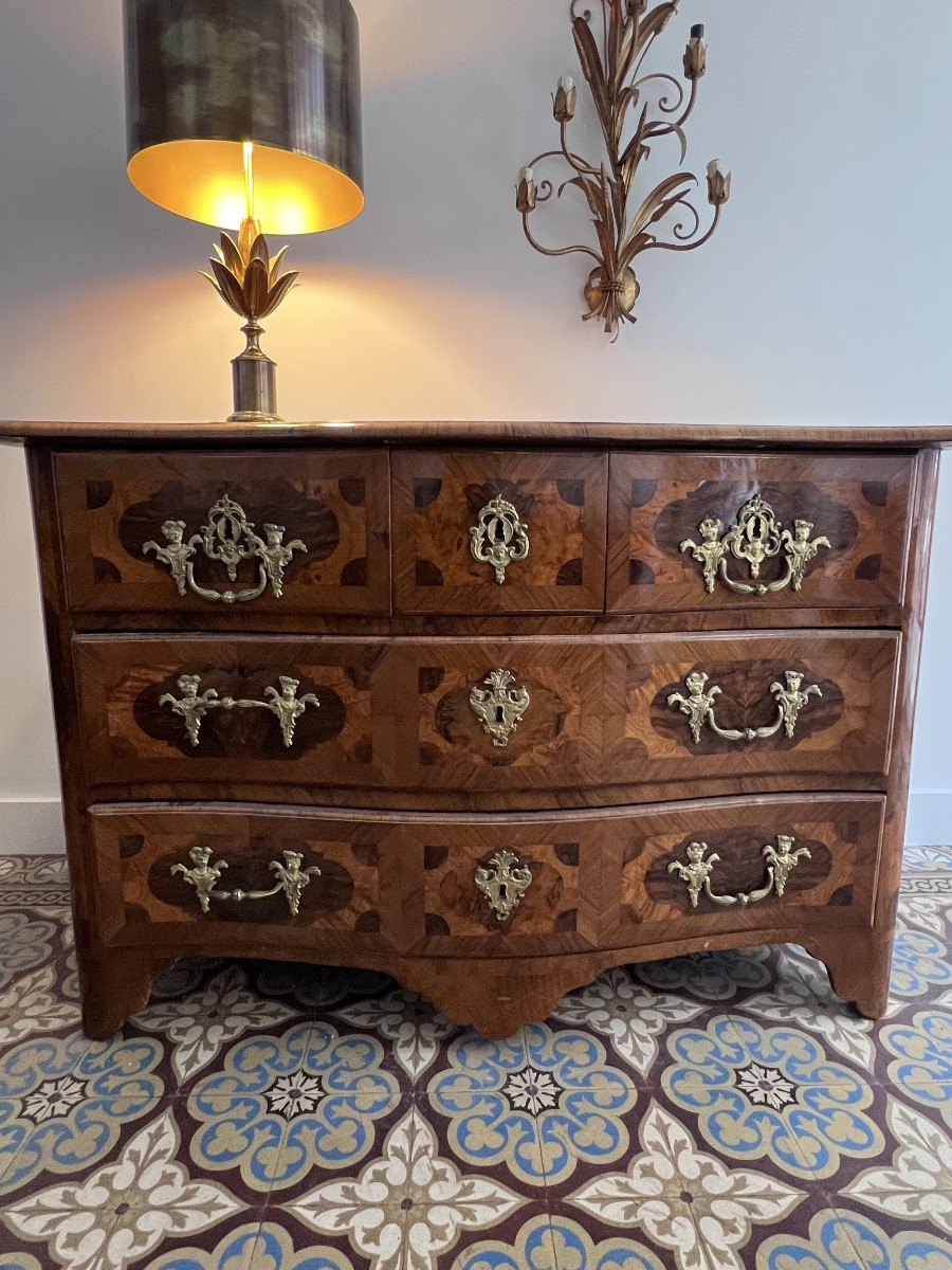 Commode Dauphinoise d’époque Louis XIV . Grenoble 18 Eme siècle .-photo-3