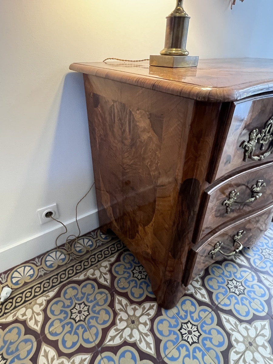 Commode Dauphinoise d’époque Louis XIV . Grenoble 18 Eme siècle .-photo-1