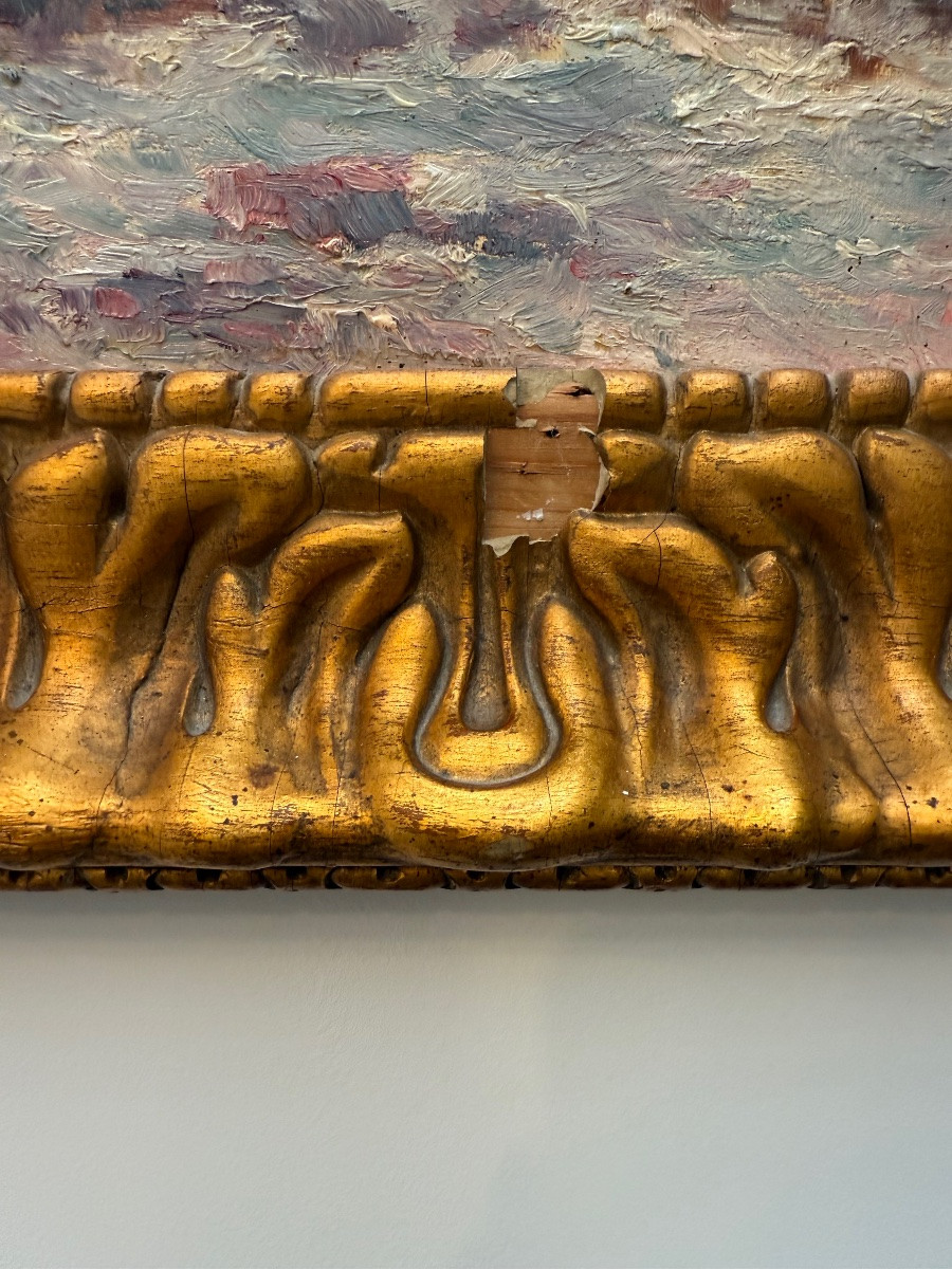 Louis Nattero , tableau marine , Méditerranée Marseille , Toulon .-photo-3