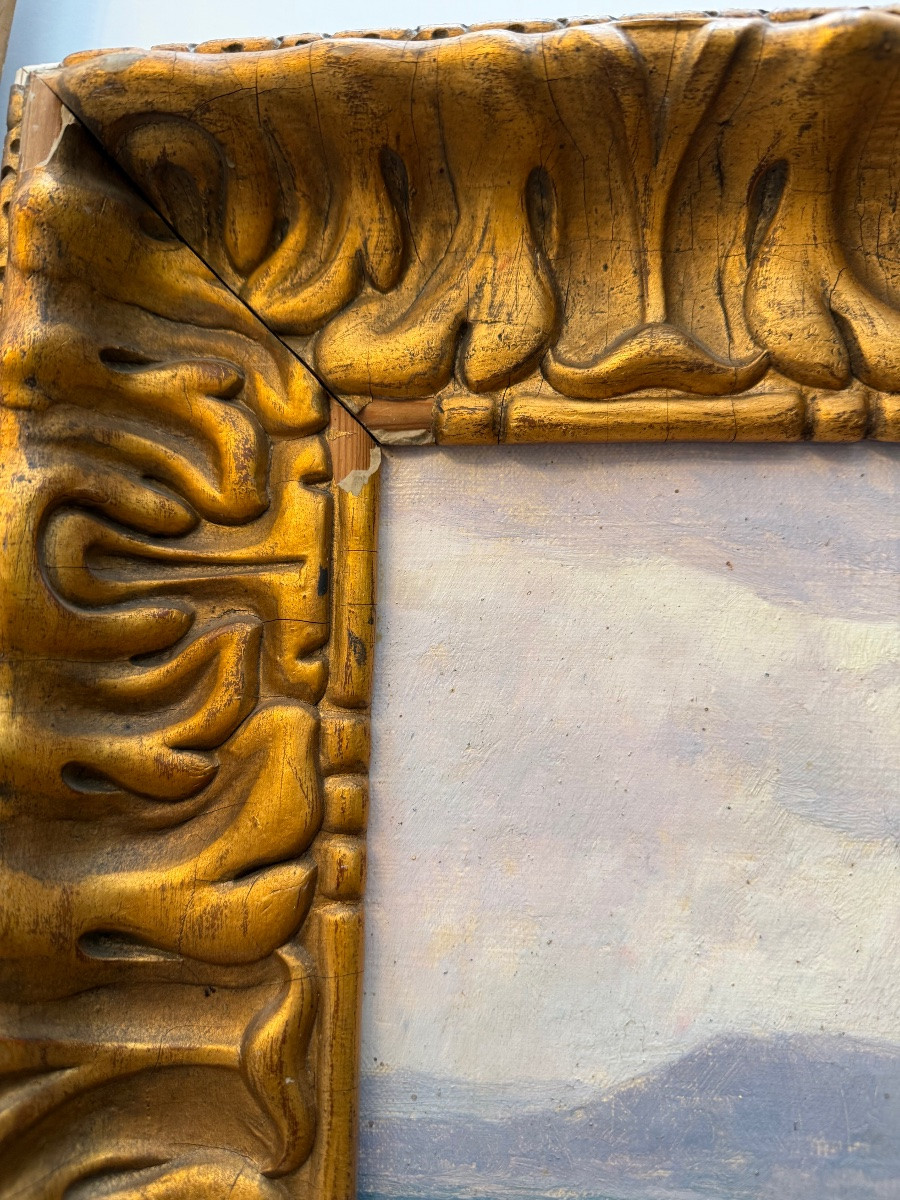 Louis Nattero , tableau marine , Méditerranée Marseille , Toulon .-photo-4