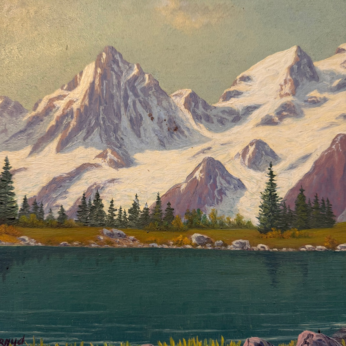 Mountain Painting, Savoie, Mont Blanc.