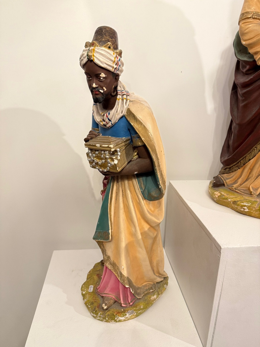 Important Subjects In A Christmas Nativity Scene Are The Three Wise Men.-photo-1