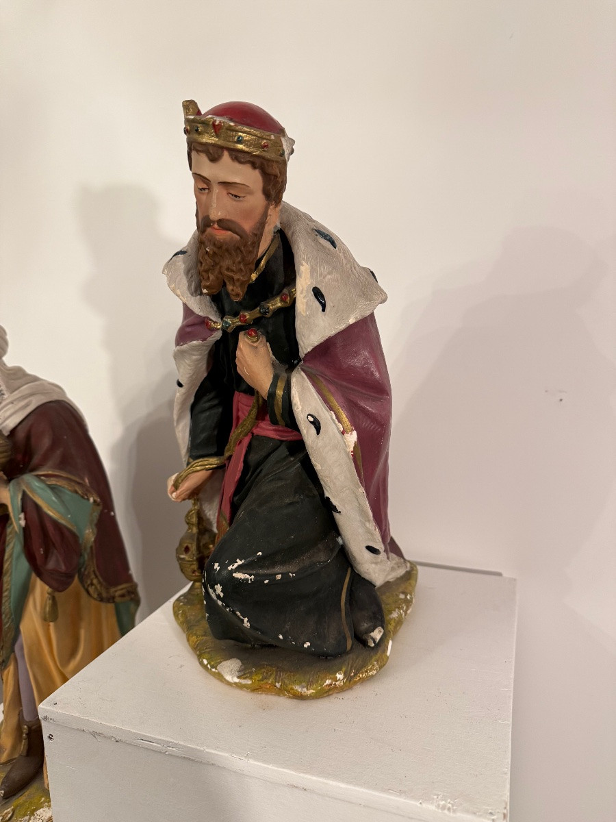 Important Subjects In A Christmas Nativity Scene Are The Three Wise Men.-photo-3