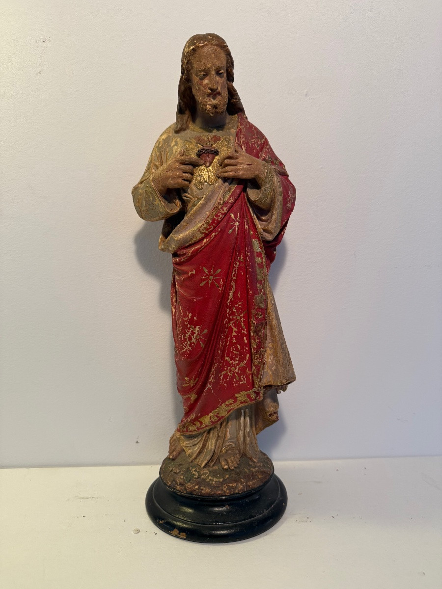 Statue christ ancienne .-photo-2