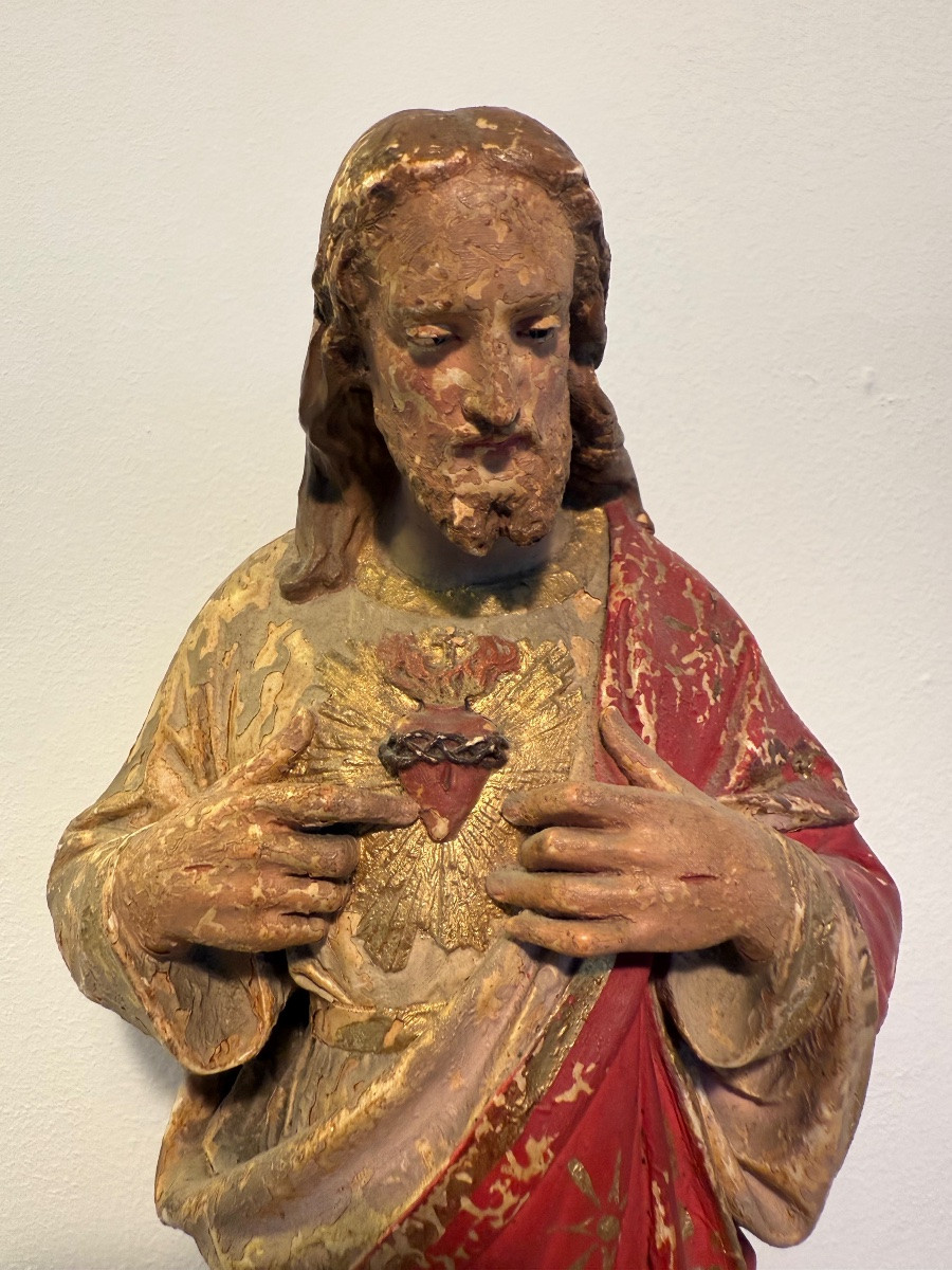 Statue christ ancienne .-photo-4