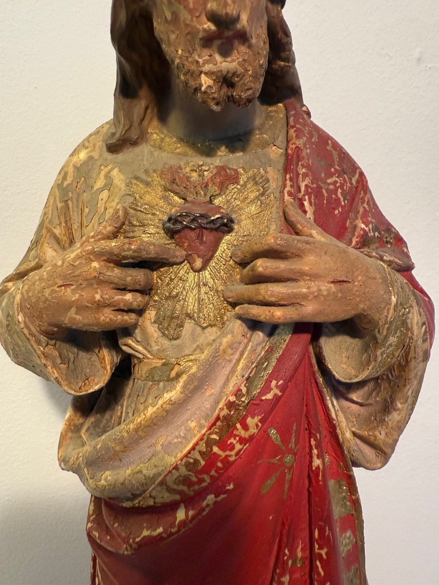 Statue christ ancienne .-photo-1