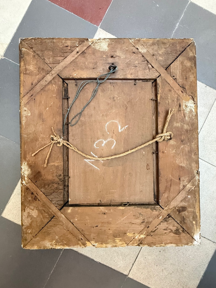 Tableau , nature morte , fleurs signé Godchaux .-photo-4