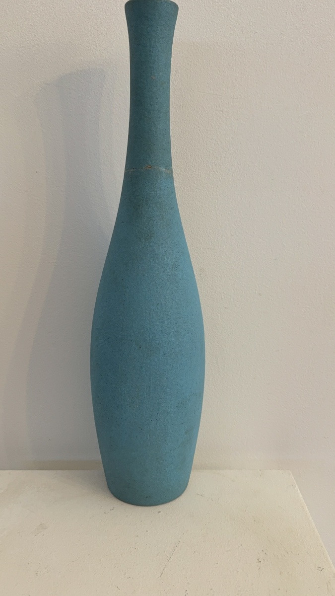 H 42 cm ! Jacques et Dani Ruelland bouteille en céramique.-photo-1