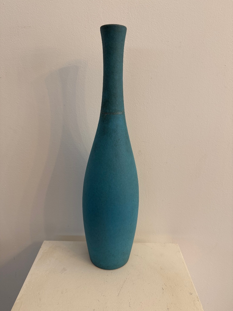H 42 cm ! Jacques et Dani Ruelland bouteille en céramique.-photo-6