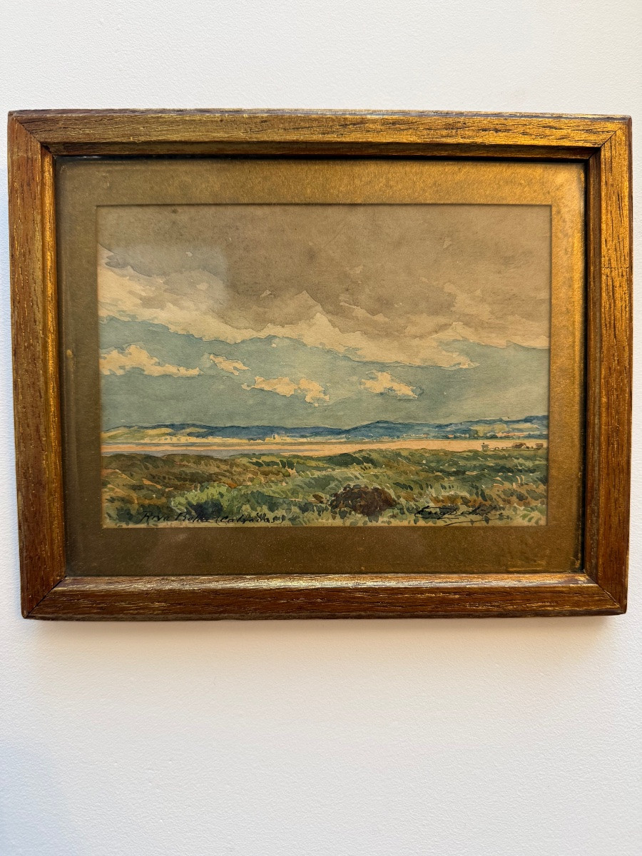 Tableau , Eugène Delatre riva Bella Calvados Ouistreham-photo-2