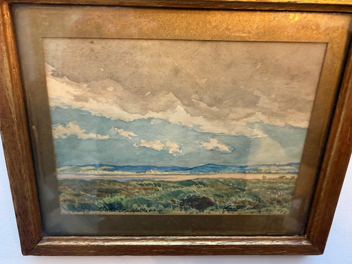 Tableau , Eugène Delatre riva Bella Calvados Ouistreham-photo-3