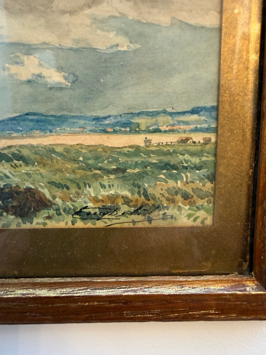 Tableau , Eugène Delatre riva Bella Calvados Ouistreham-photo-4