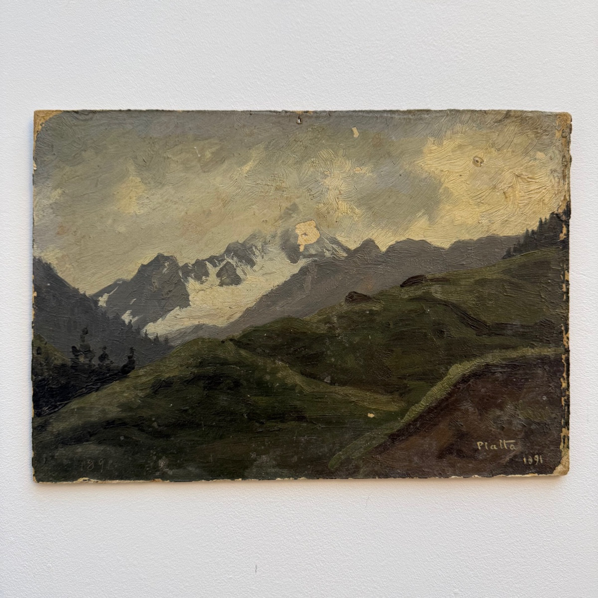 Tableau de montagne XIX Eme .