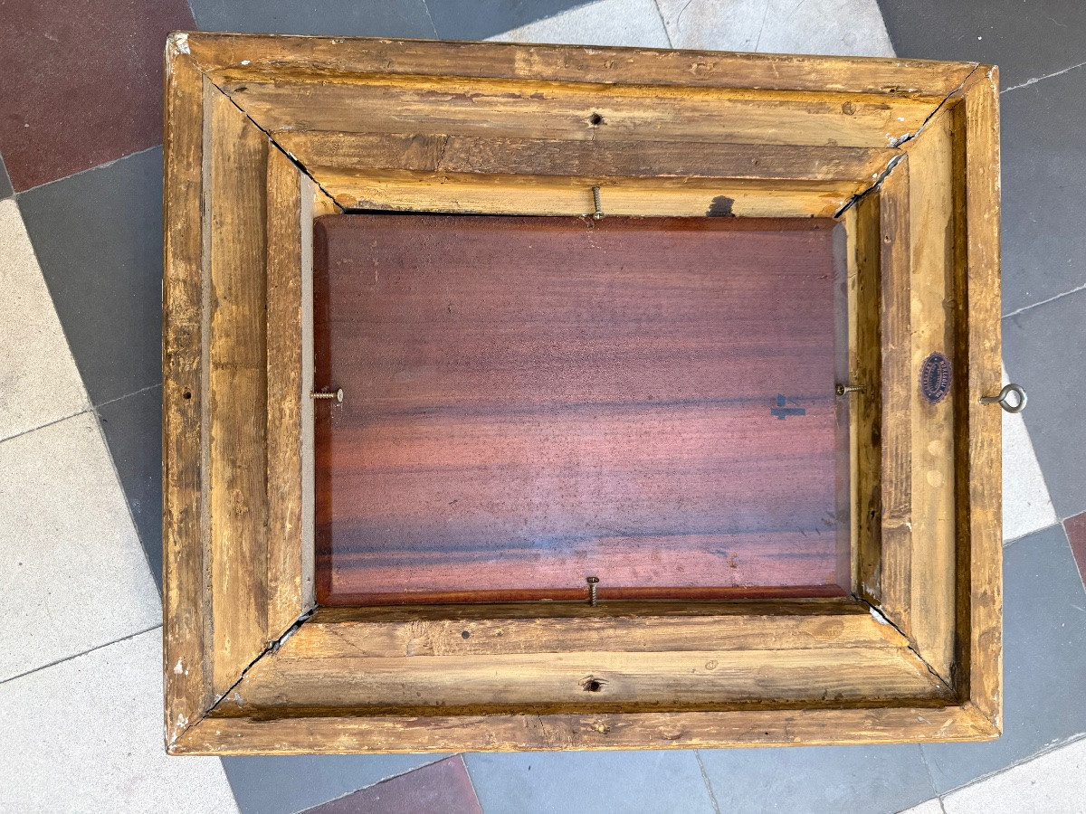 Fernand Paillet , tableau ancien , huile sur bois .-photo-3