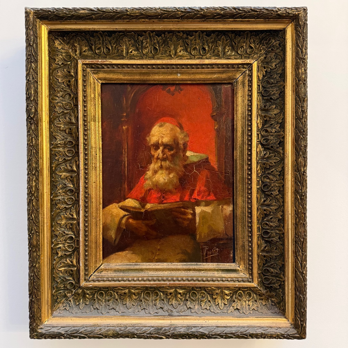 Fernand Paillet , tableau ancien , huile sur bois .