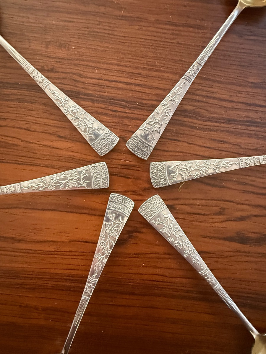 Boulenger , suite de 6 cuillères . -photo-2