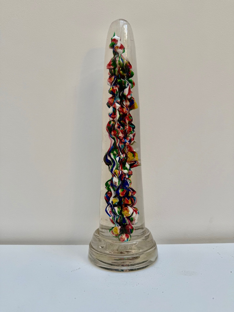 Sulfure , presse papier avec inclusions .-photo-2