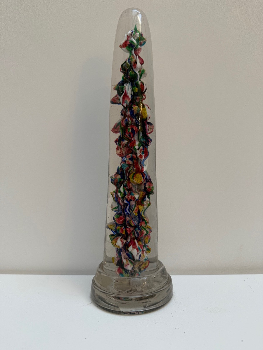 Sulfure , presse papier avec inclusions .-photo-3