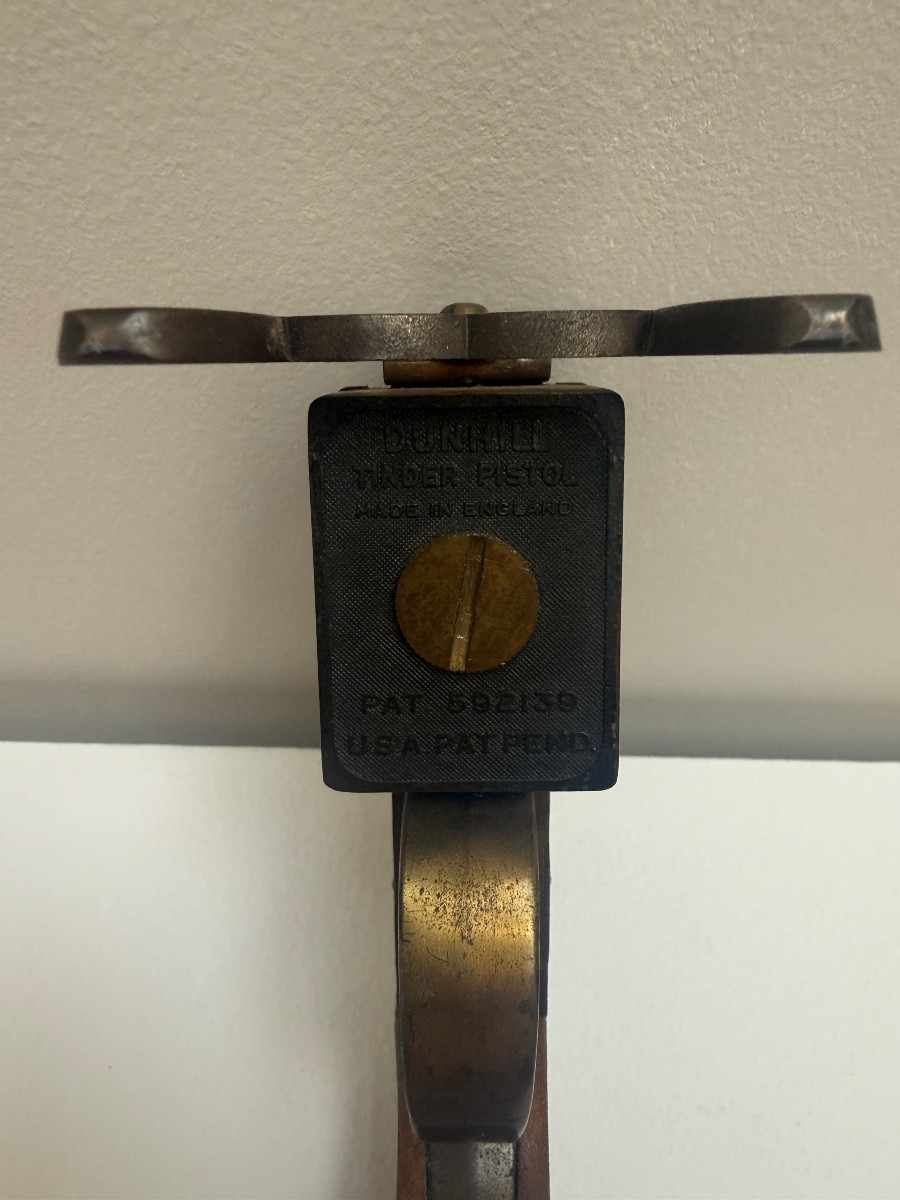 Dunhill, Table Lighter, Militaria Pistol.-photo-3
