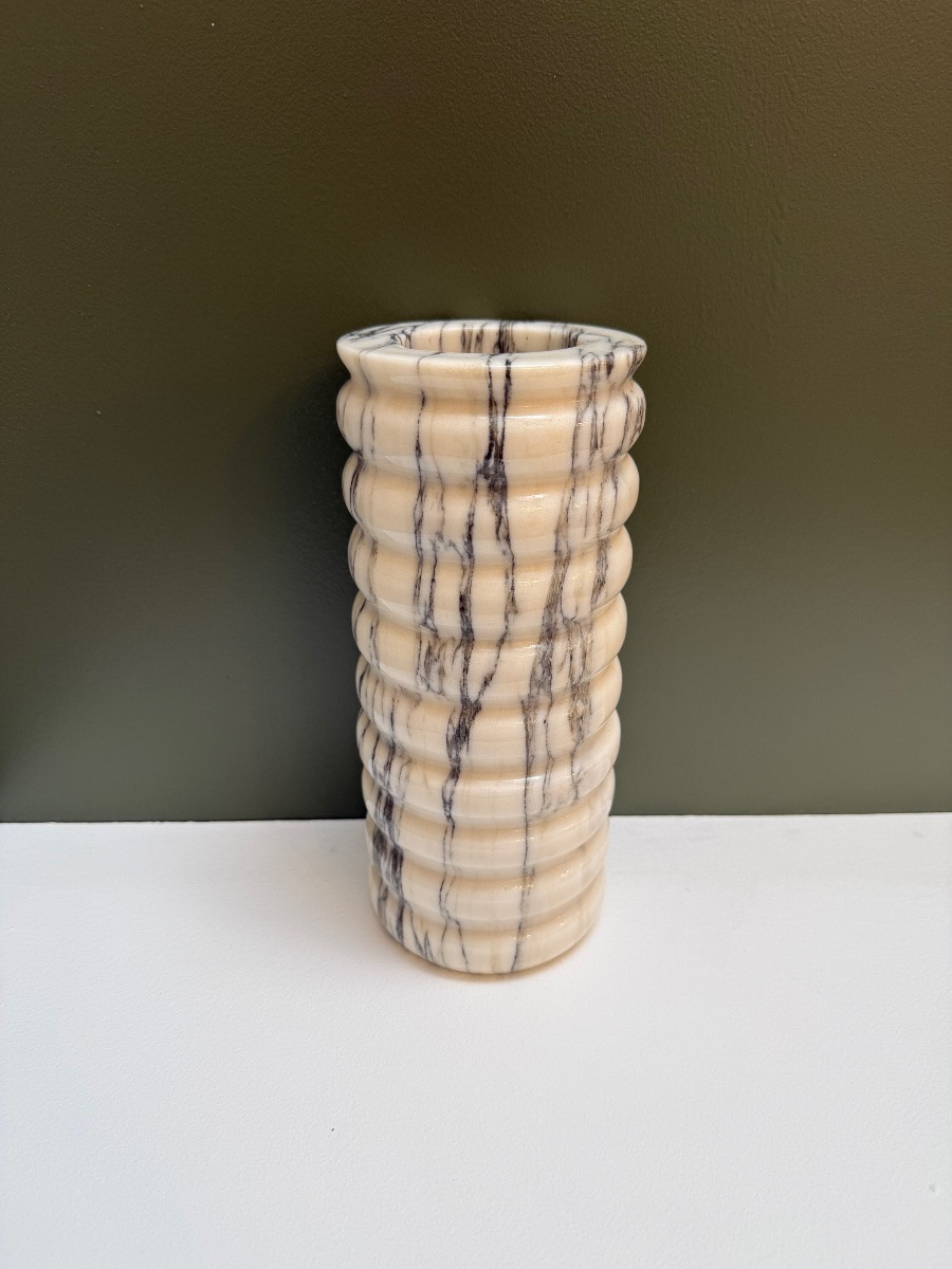 Marble Vase, 1960s Design.-photo-2