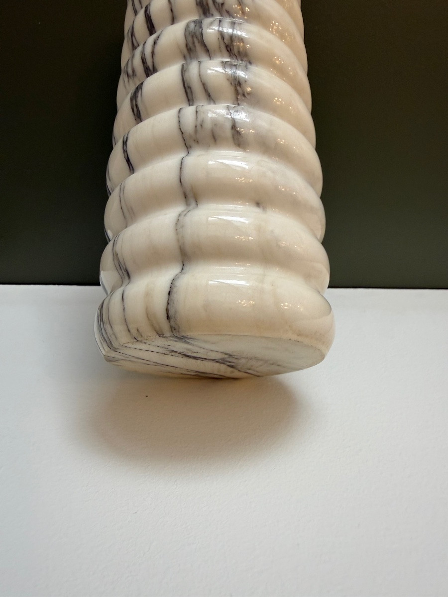 Marble Vase, 1960s Design.-photo-4