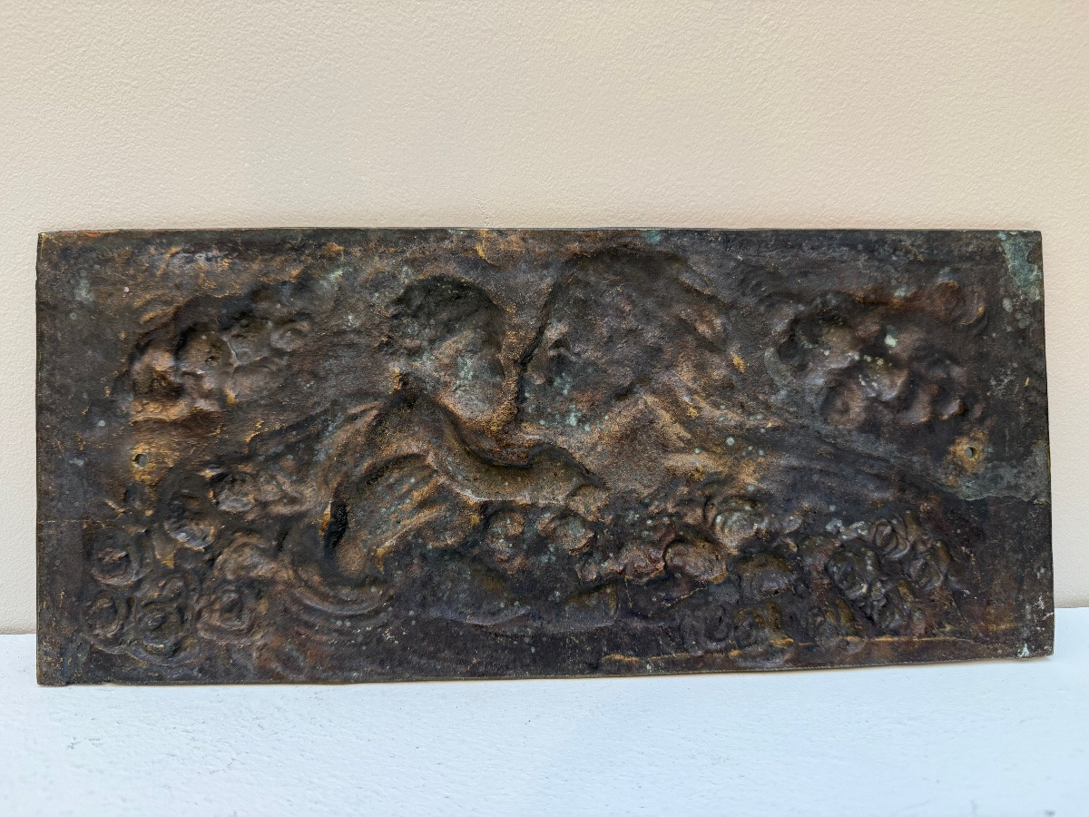 Plaque en bronze , la maternité.-photo-4