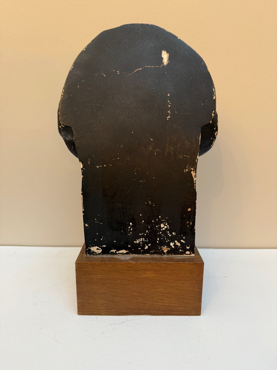 Statue , tête d’africain . -photo-2