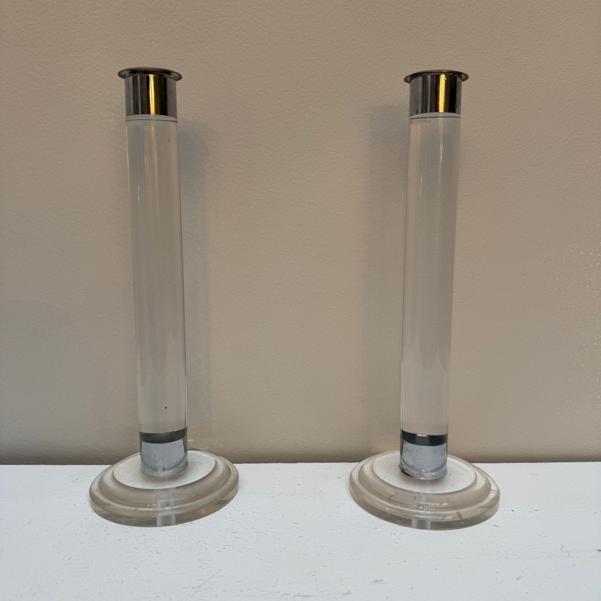 Paire de bougeoir design .