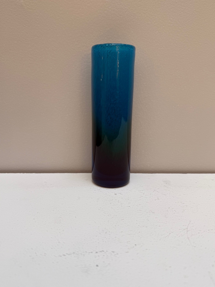 John Orwar Lake , soliflore , vase en verre scandinave .-photo-3