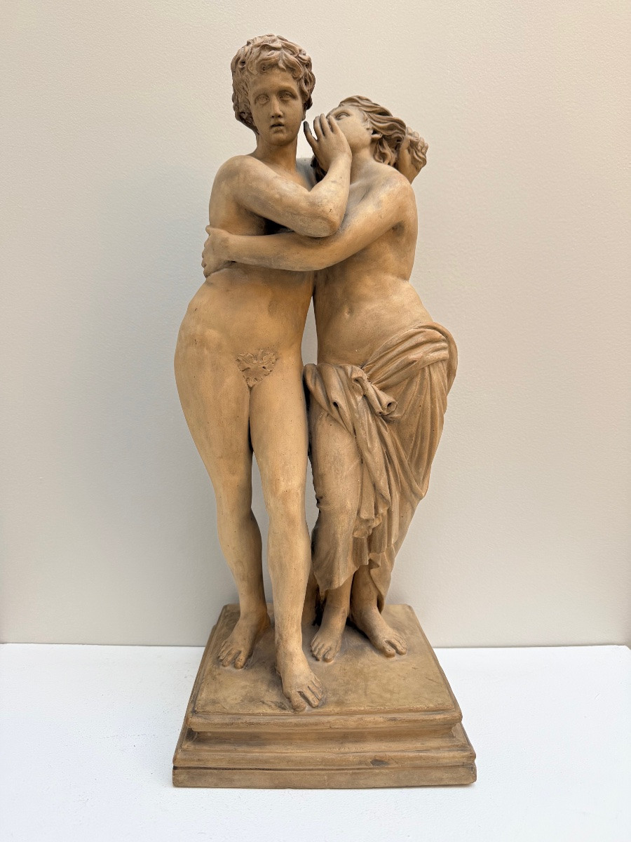 Savoie , 19th Century Terracotta Sculpture By Jean Peguet .-photo-2