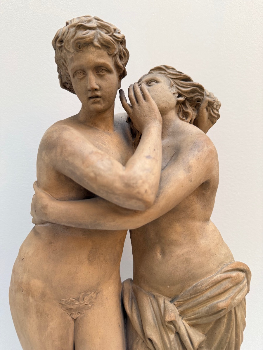 Savoie , 19th Century Terracotta Sculpture By Jean Peguet .-photo-3