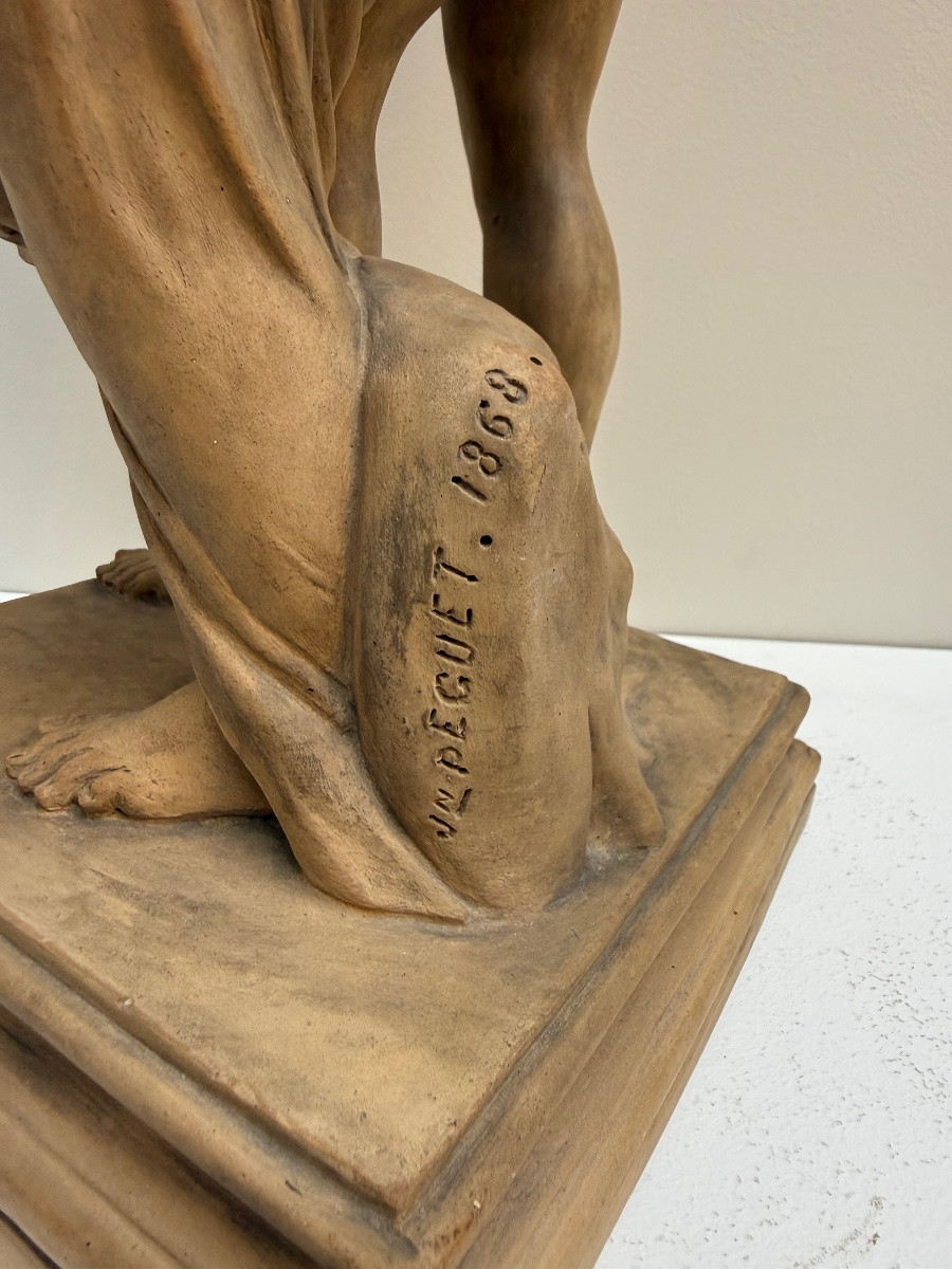Savoie , 19th Century Terracotta Sculpture By Jean Peguet .-photo-6