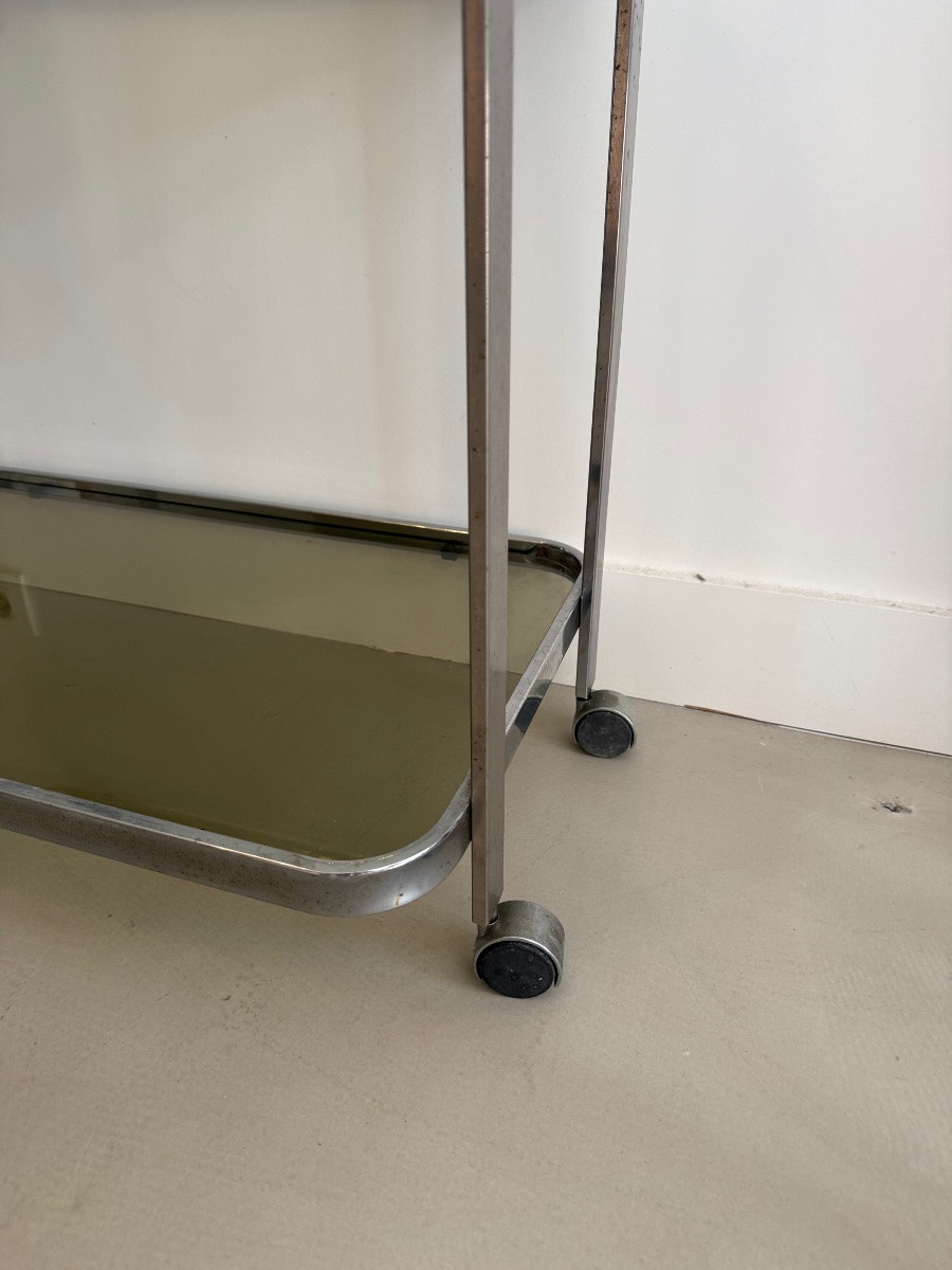 Desserte roulante , bar design 1970 , trolley . -photo-1