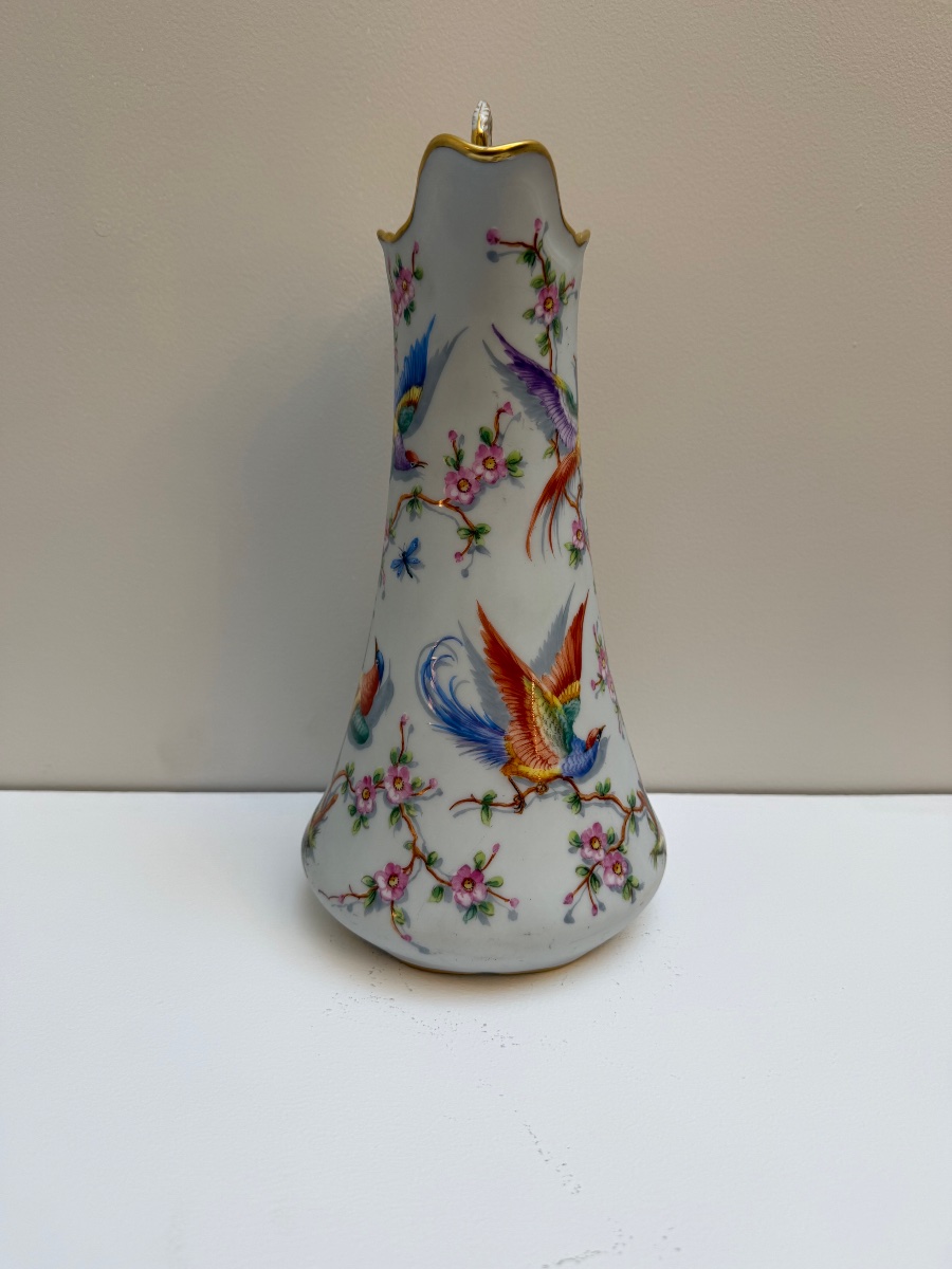 Le Tallec Paris, Porcelain Ewer With Birds. -photo-2