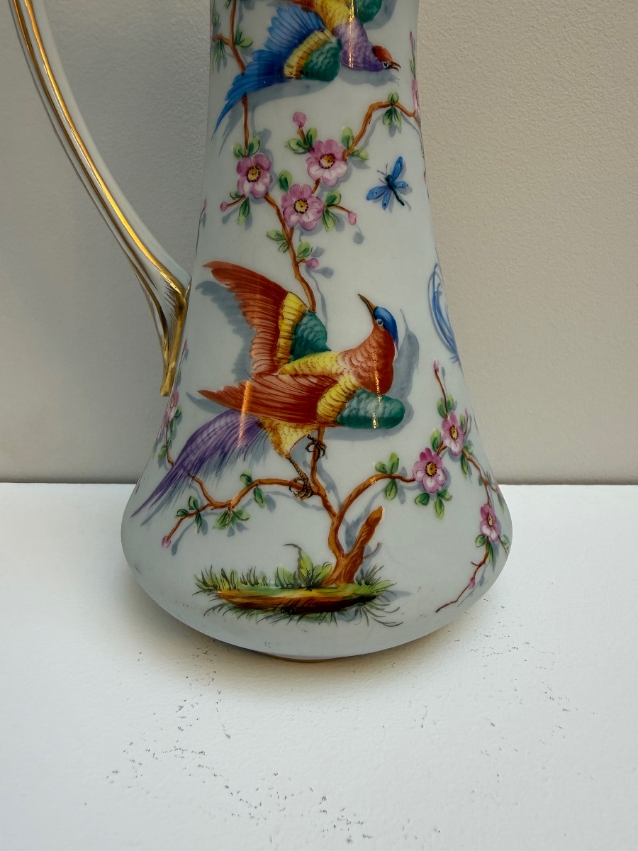 Le Tallec Paris, Porcelain Ewer With Birds. -photo-4