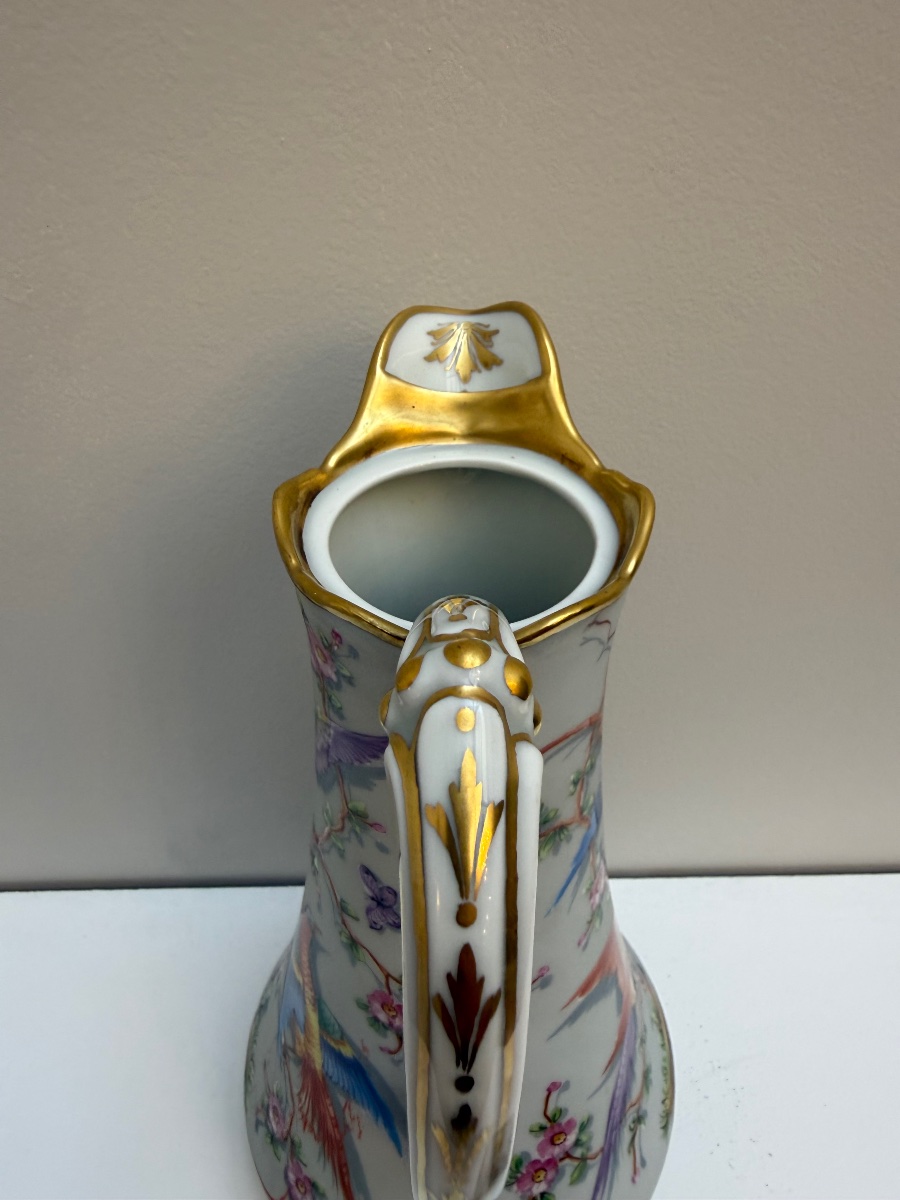 Le Tallec Paris, Porcelain Ewer With Birds. -photo-2