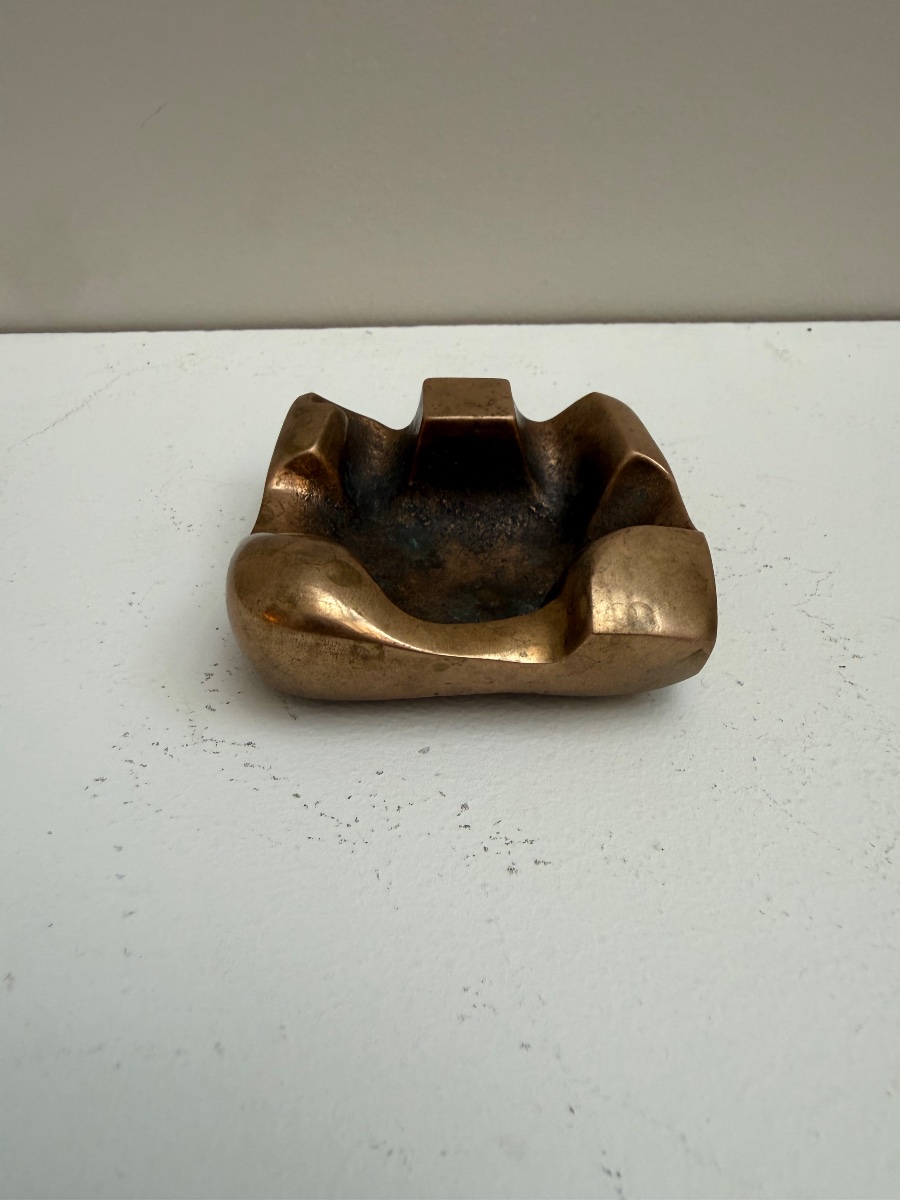 Jacques Lauterbach , objet du fumeur moderniste en bronze .-photo-4