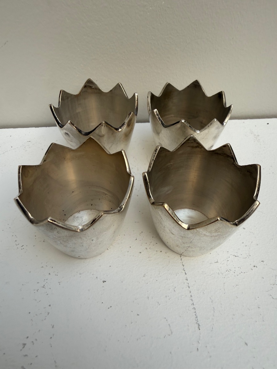 1960s Designer Egg Cup Set.-photo-3