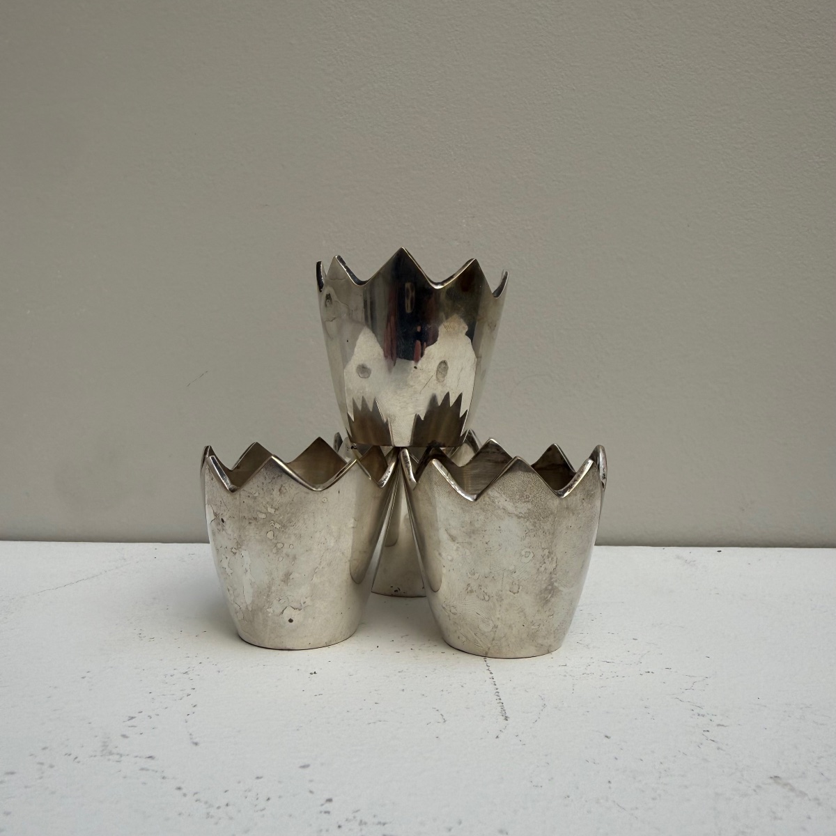 1960s Designer Egg Cup Set.