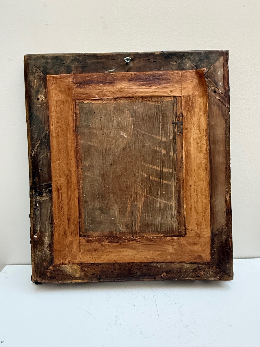 Antique Mirror From The 18th Century. -photo-3