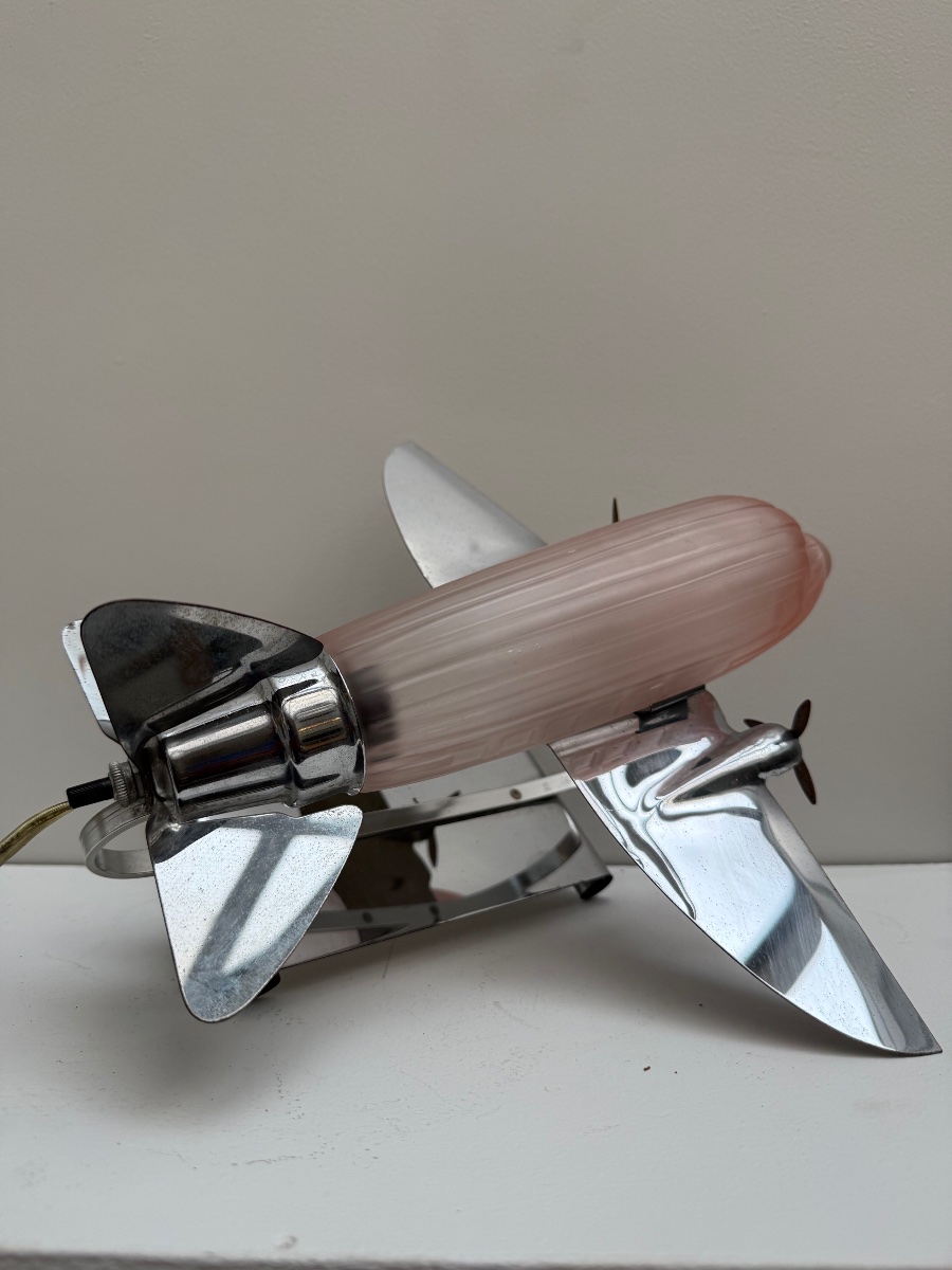 Table Lamp, Airplane, Sarsaparilla Design Table Lamp. -photo-2