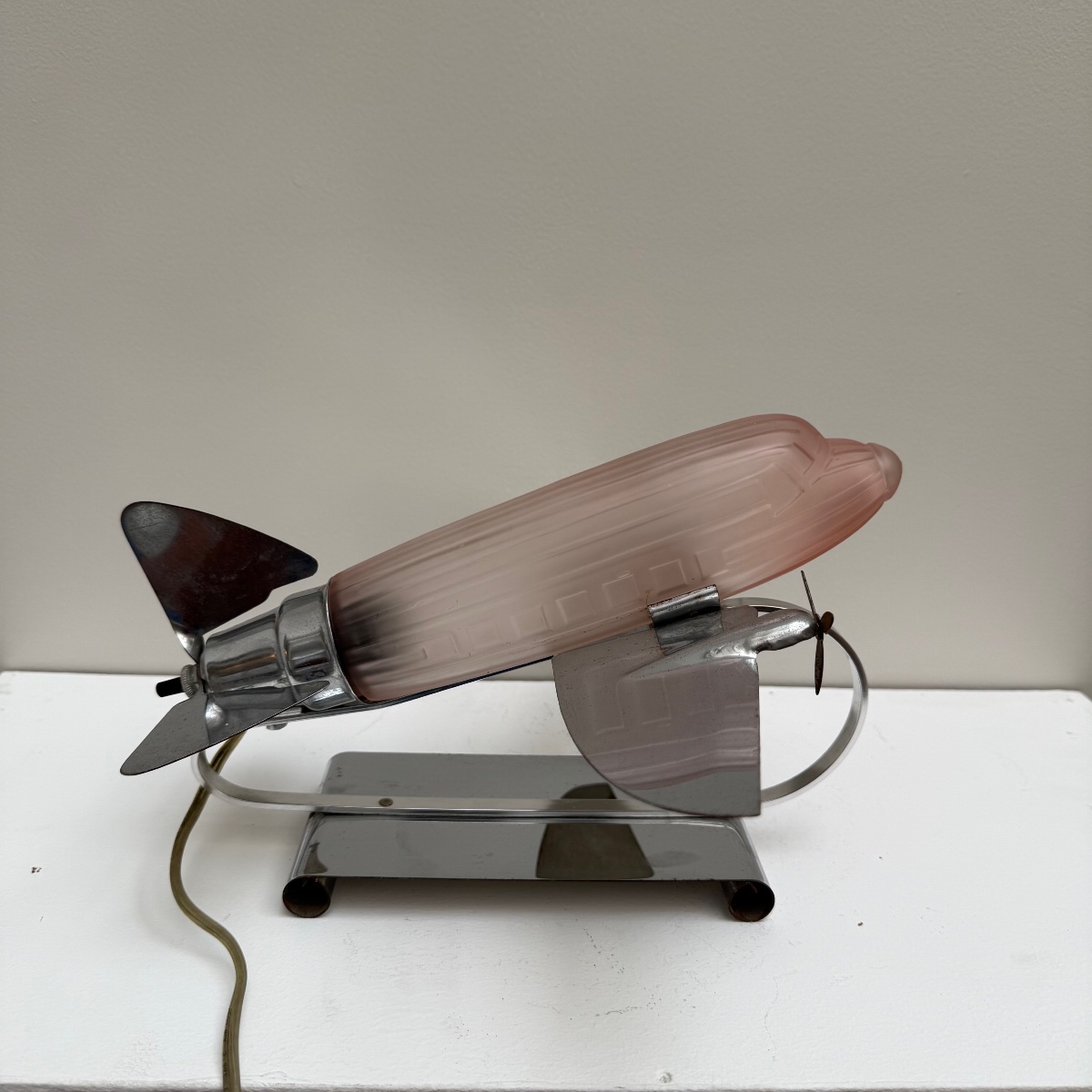 Table Lamp, Airplane, Sarsaparilla Design Table Lamp. 