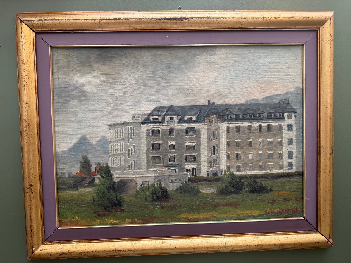 Grenoble, Isère Painting, Oil On Panel.-photo-2
