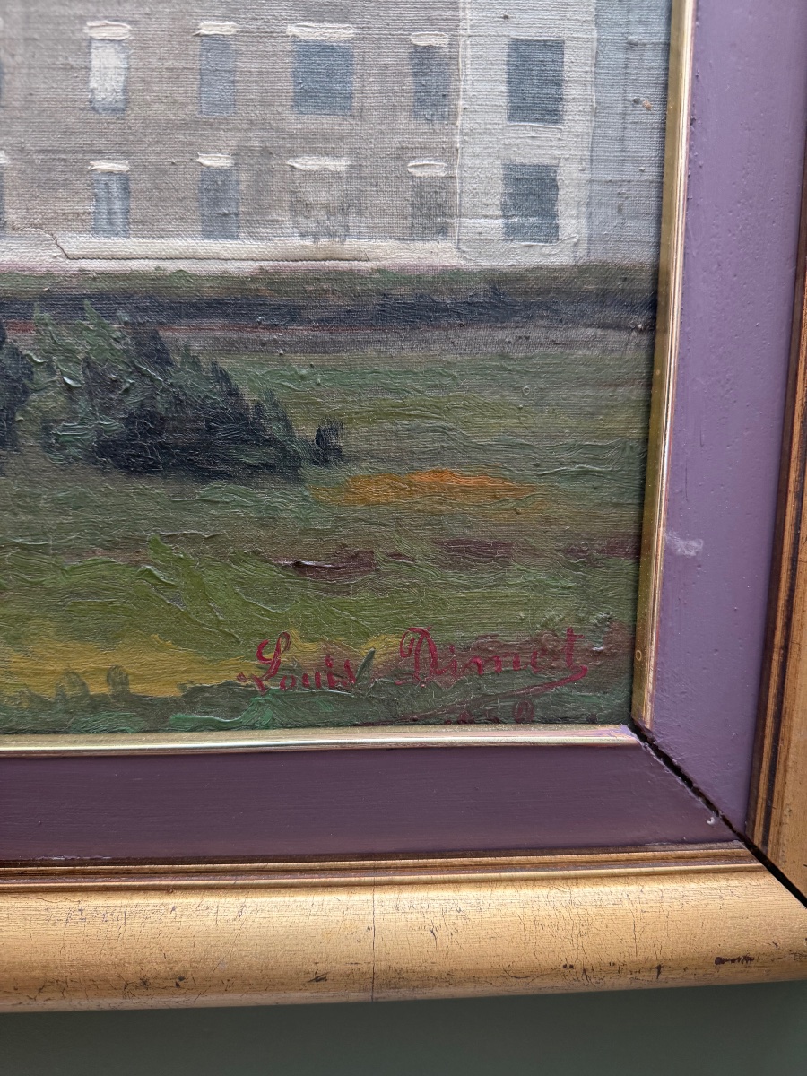 Grenoble, Isère Painting, Oil On Panel.-photo-4