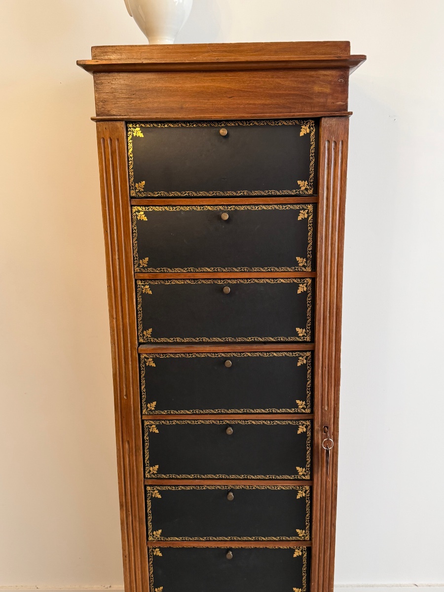Antique Storage Cabinet, Cardboard Box Cabinet.-photo-4