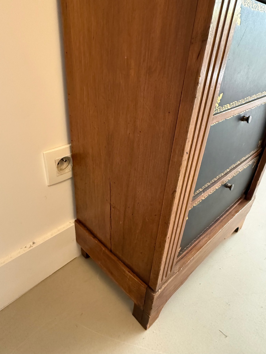 Antique Storage Cabinet, Cardboard Box Cabinet.-photo-3