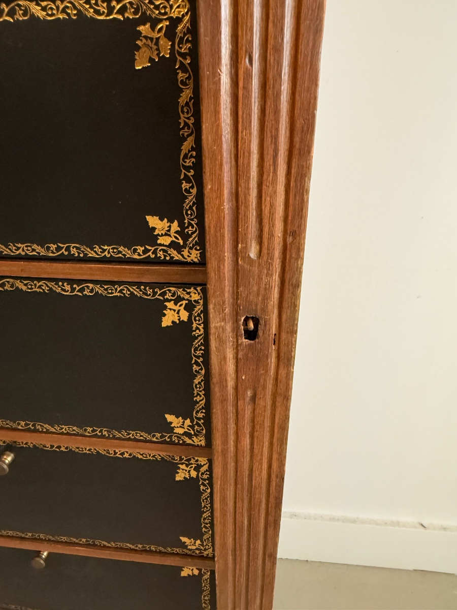 Antique Storage Cabinet, Cardboard Box Cabinet.-photo-4