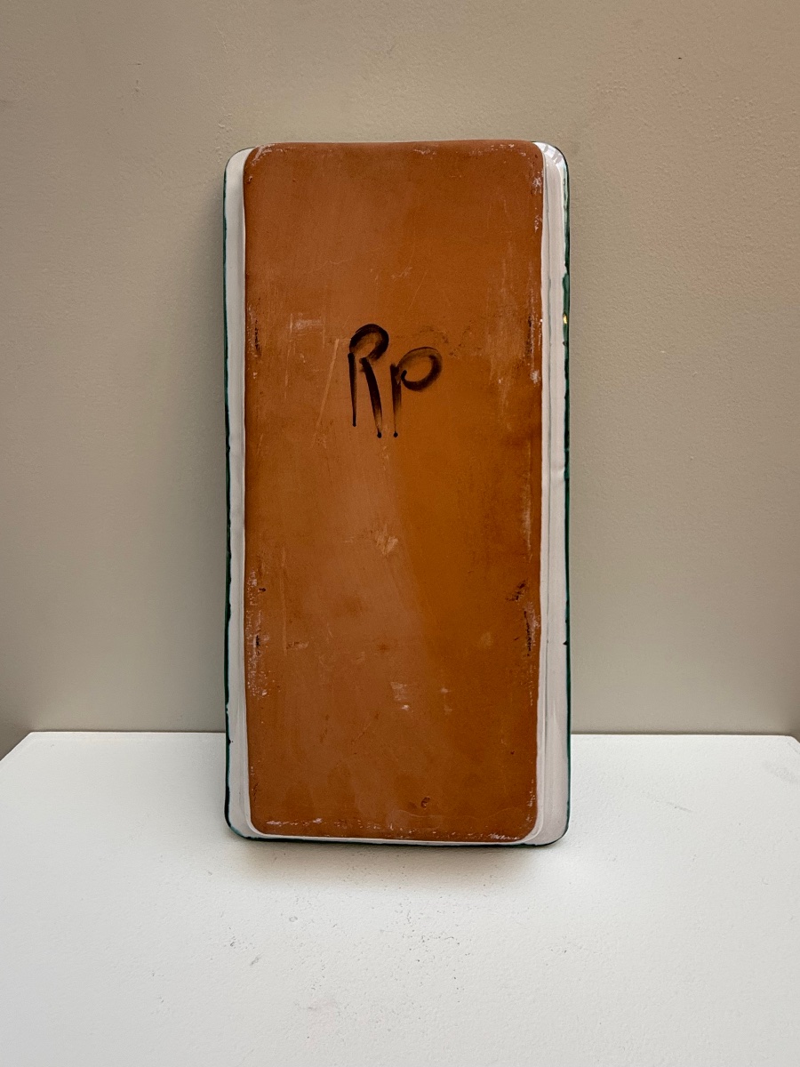 44 cm ! Robert Picault , plat en céramique .-photo-1