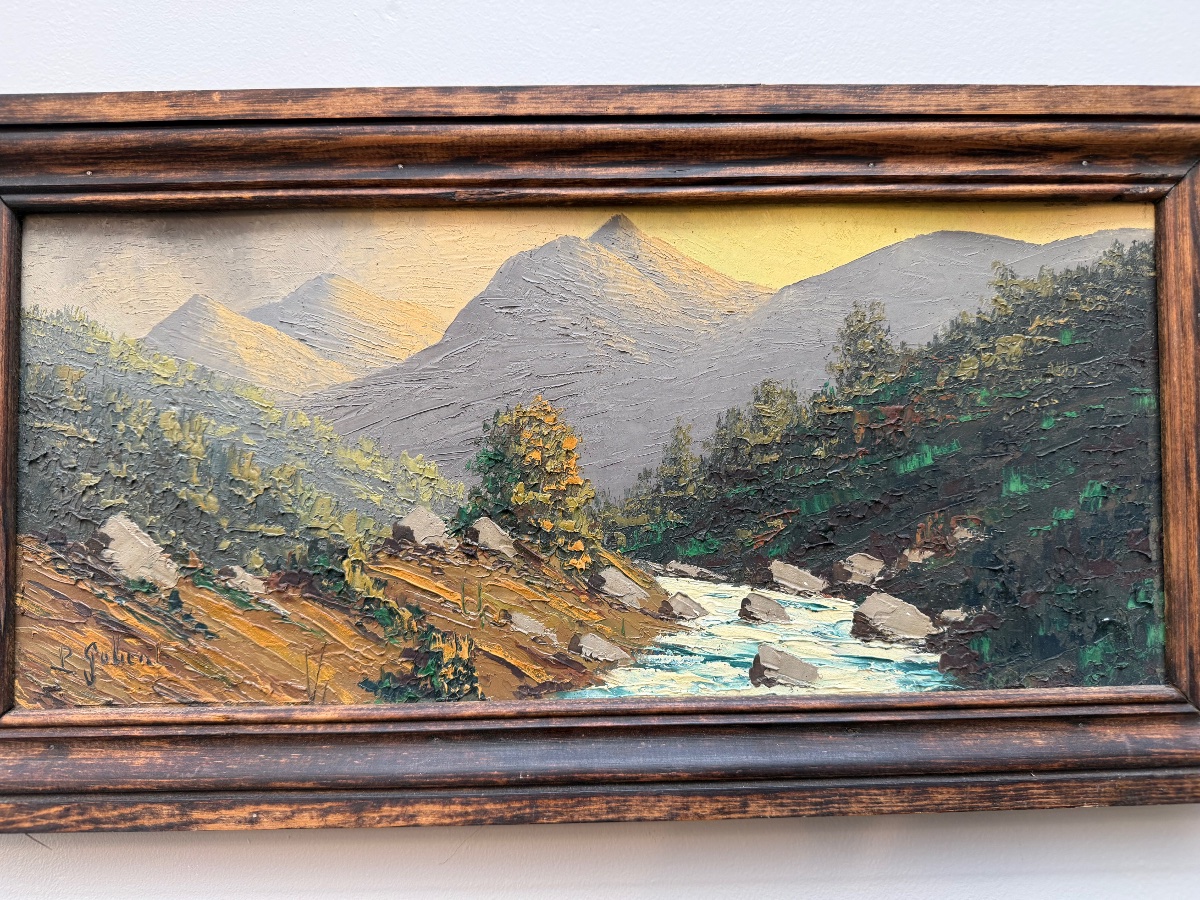 Painting Of The Alps, Isère: Le Curtillard.-photo-3