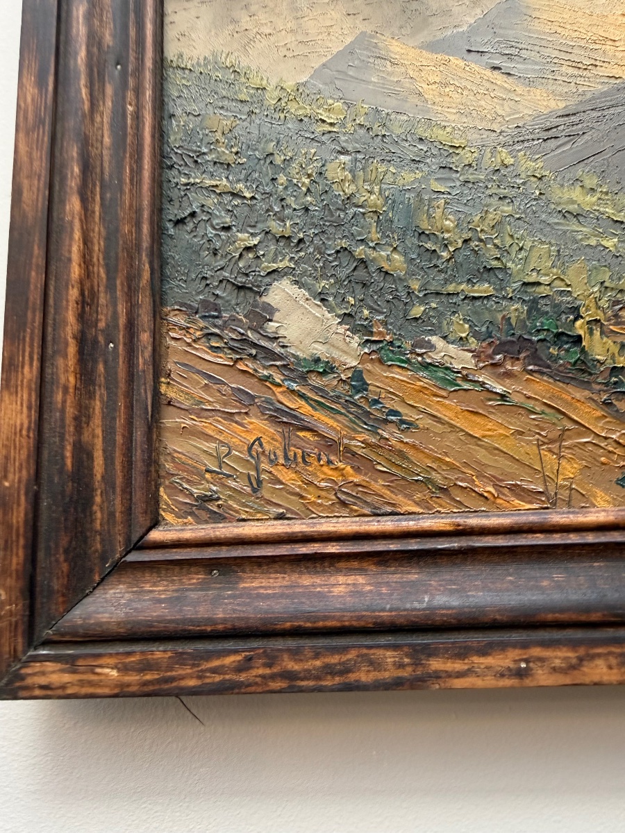 Painting Of The Alps, Isère: Le Curtillard.-photo-1